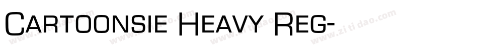 Cartoonsie Heavy Reg字体转换